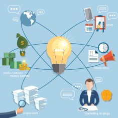 Global business concept startup businessman