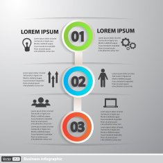 Vector creative infographics Modern business concept with icons
