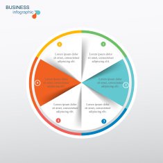 Vector circle infographic N42