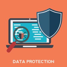 Internet security infographic concept vector Laptop encrypt interface
