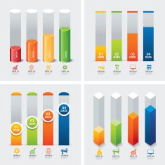set of infographic templates N5