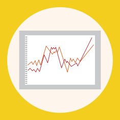 Financial charts theme elements