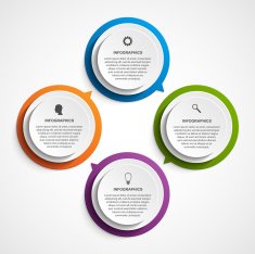 Abstract business options infographics template N5