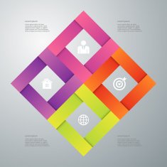 Vector illustration infographics four options N31