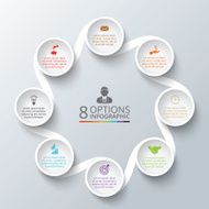 Vector circle element for infographic N24