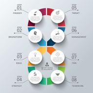 Vector circle infographic N49