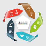 Vector arrows for infographic N4