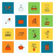 business and finance icon set N262