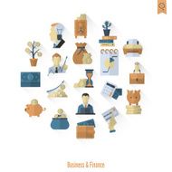 business and finance icon set N270