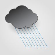 Rainy cloud icon