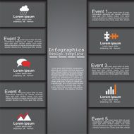 Modern infographics design template Vector illustration