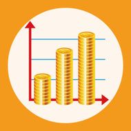 Financial charts theme elements N6