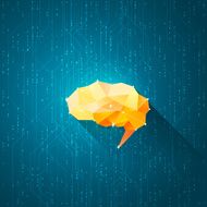 Creative human brain concept background