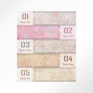 Light pink red number banner on summer and autumn season N2