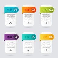 Vector colorful info graphics for your business presentations N101