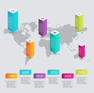 Vector colorful info graphics for your business presentations N102