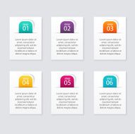 Vector colorful info graphics for your business presentations N103