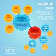 Organizational chart infographic