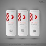 Modern tabs as design elements Business symbols N47
