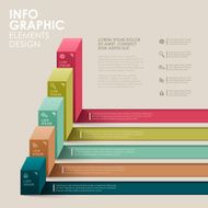 abstract bar chart infographics N3