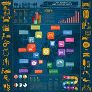 Car service repair Infographics N21