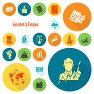 business and finance icon set N272