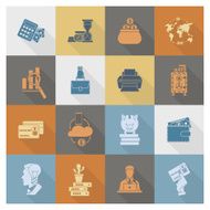 business and finance icon set N275