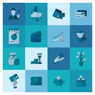 business and finance icon set N280