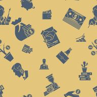 Business and Finance Seamless Pattern N16