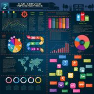 Car service repair Infographics N23