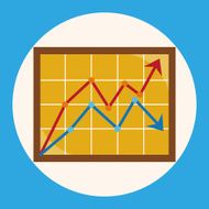 Financial charts theme elements N8