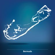 Doodle Map of Bermuda N2