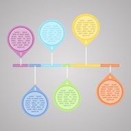 Vector colorful diagram N8