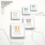 abstract button infographics