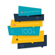 Blue schedule tab banner Minimalistic vector design infographic N5