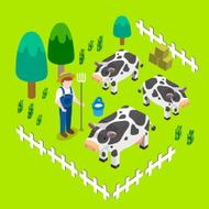 farm scenery concept
