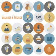 business and finance icon set N287