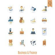 business and finance icon set N288
