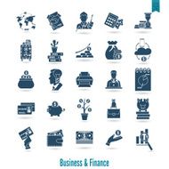 business and finance icon set N289