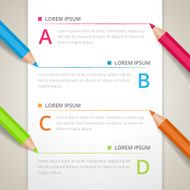 Colored Pencils Infographics N2