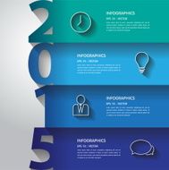 Design flat shadow 2015 template banners graphic or website Ve