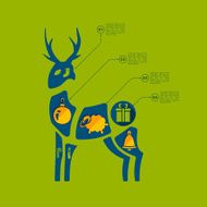 Christmas flat infographic N11