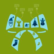 Christmas flat infographic N12