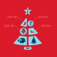 Christmas flat infographic N15