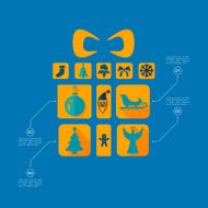 Christmas flat infographic N19