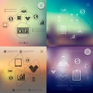 business infographic with unfocused background N105