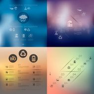ecology infographic with unfocused background N15