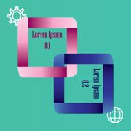 Modern infographics options banner N280