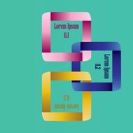 Modern infographics options banner N281