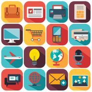Big set of various financial service items